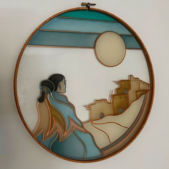 Embroidery Hoop Handmade Art Piece - Picture 2 of 7